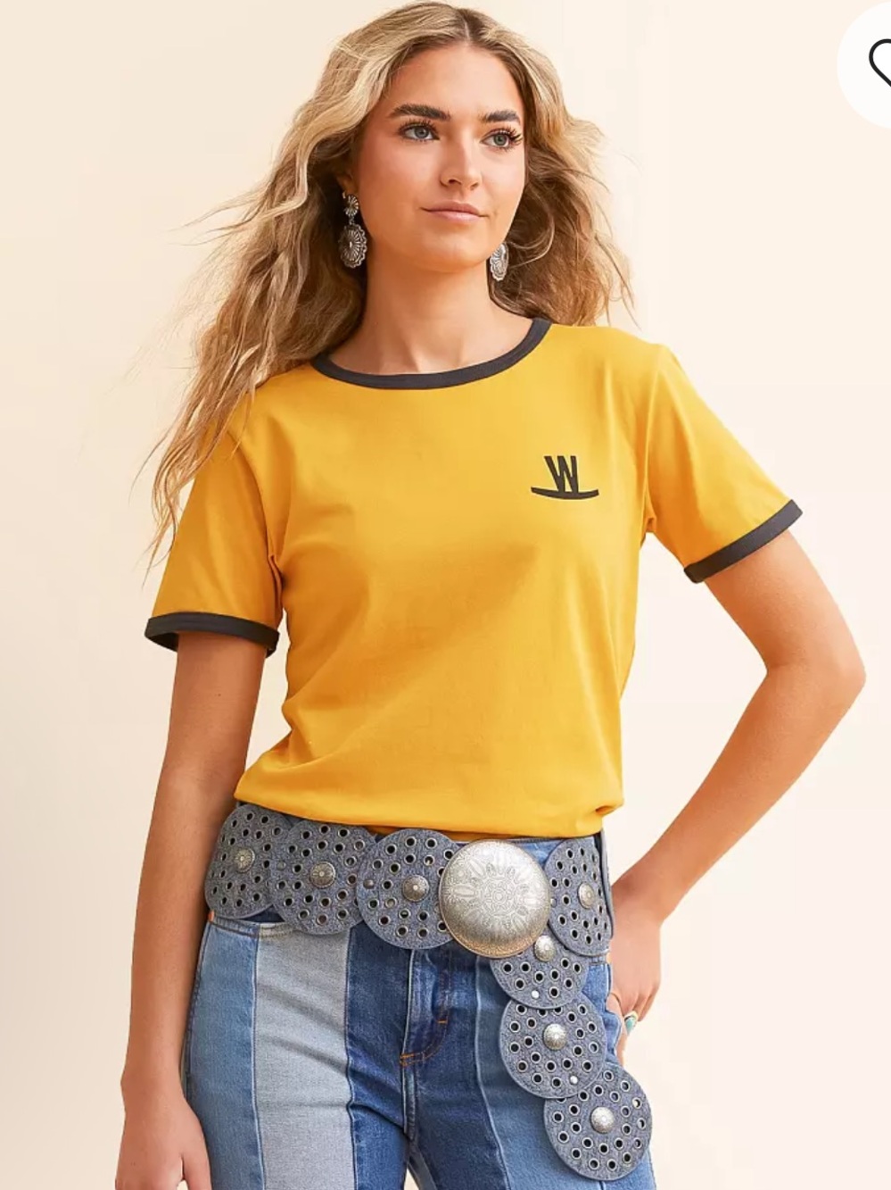 Wrangle x Lainey Wilson Farms Ringer TShirt Size L NWT